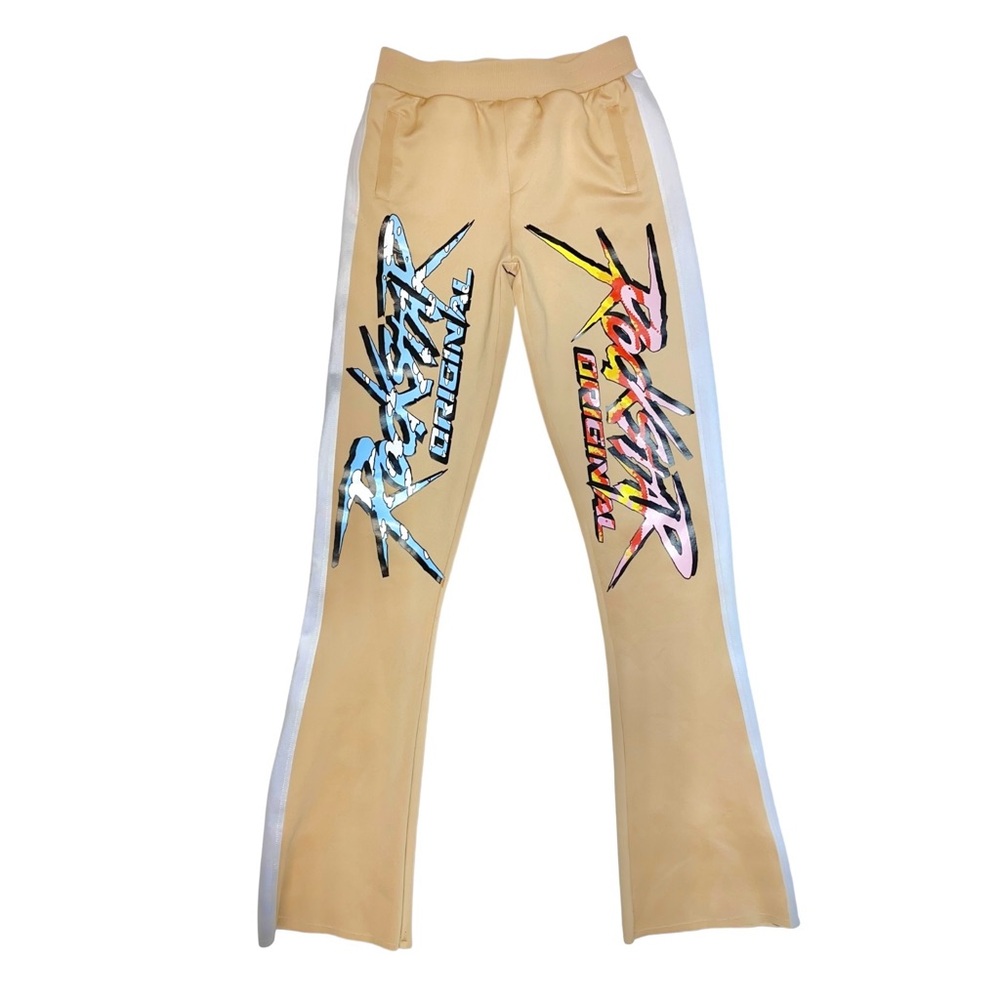 Rockstar Original Y2K Kids Flare Bottom Wide Leg Pants Girls Youth Size 8